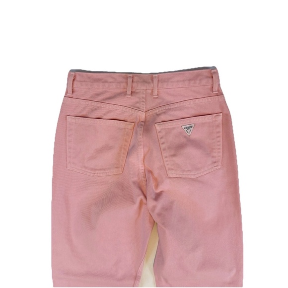 Vintage Guess High Rise Pink Jeans Women’s Size 30 Straight Leg USA 100% Cotton - Picture 11 of 15